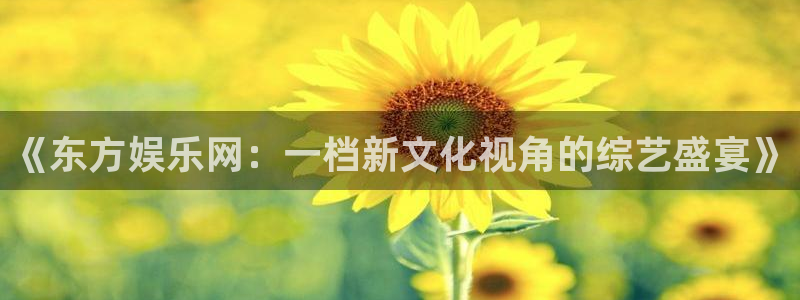 长征平台怎么下载：《东方娱乐网：一档新文化视角的综艺盛宴》